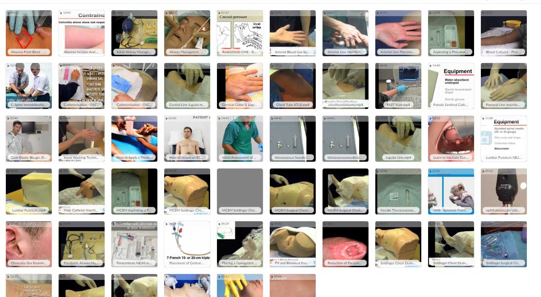 فیلم های آموزش پروسیجر های پزشکی Teaching & Procedures Videos