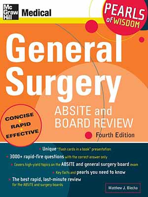 دانلود کتاب بررسی جراحی عمومی ABSITE و بورد 2008 General Surgery ABSITE and Board Review