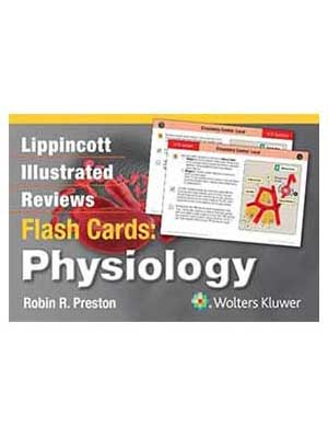 دانلود فلش کارت های مصور فیزیولوژی لیپینکات 2014 Lippincott Illustrated Reviews Flash Cards: Physiology