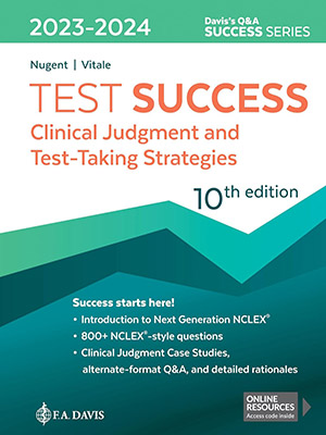 دانلود کتاب موفقیت در آزمون: قضاوت بالینی و استراتژی های تست گیری Test Success: Clinical Judgment and Test-Taking Strategies
