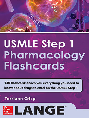 دانلود کتاب فلش کارت های فارماکولوژی USMLE مرحله اول USMLE Step 1 Pharmacology Flashcards