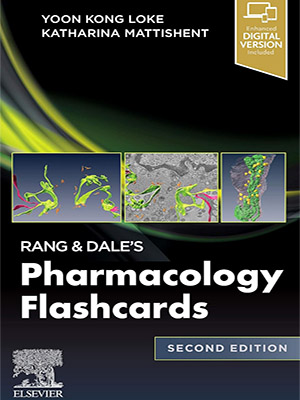 دانلود کتاب فلش کارت های فارماکولوژی رنگ و دیل 2020 Rang & Dale's Pharmacology Flash Cards