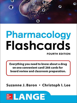 دانلود کتاب فلش کارتهای فارماکولوژی Lange Pharmacology Flashcards